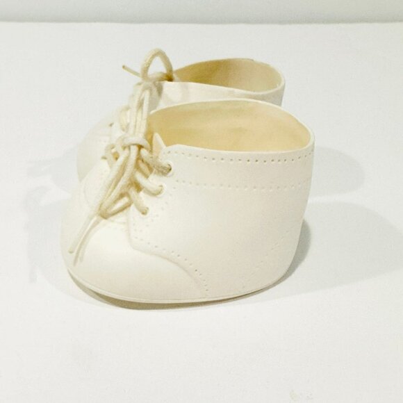 Vintage 80s CPK Cabbage Patch Kids White Lace Up Shoes - Picture 3 of 6